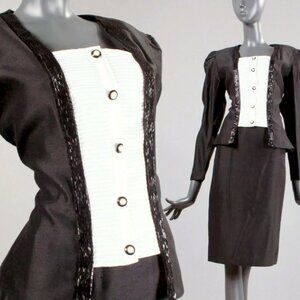 M Vintage 80s NOS Skirt Suit Set